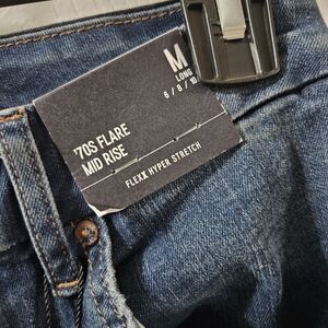 Express Flare Jeans - Deep Blue